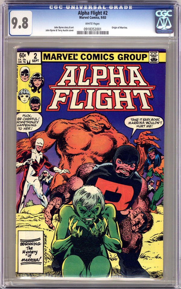 Alpha Flight Vol 1 2 CGC 9.8 (NM/M) (1983)