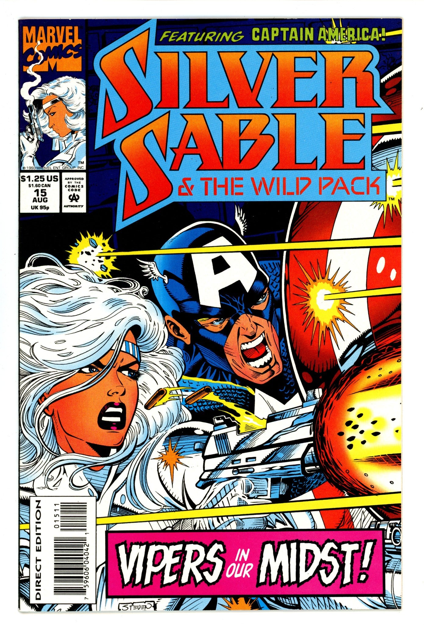 Silver Sable and the Wild Pack Vol 1 15 High Grade (1993) 