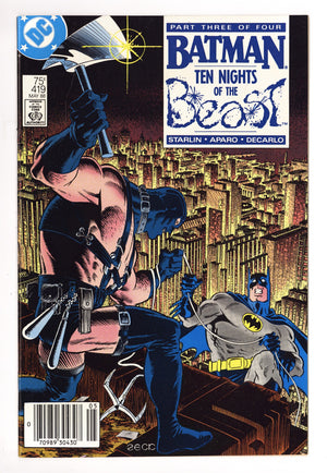 Batman Vol 1 419 VF+ (8.5) (1988) Newsstand