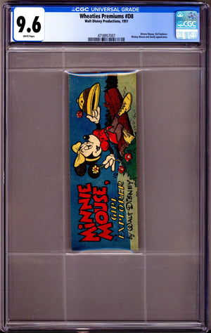 Wheaties Premiums   D-8 CGC 9.6 (NM+) Minnie Mouse, Girl Explorer  (1951)