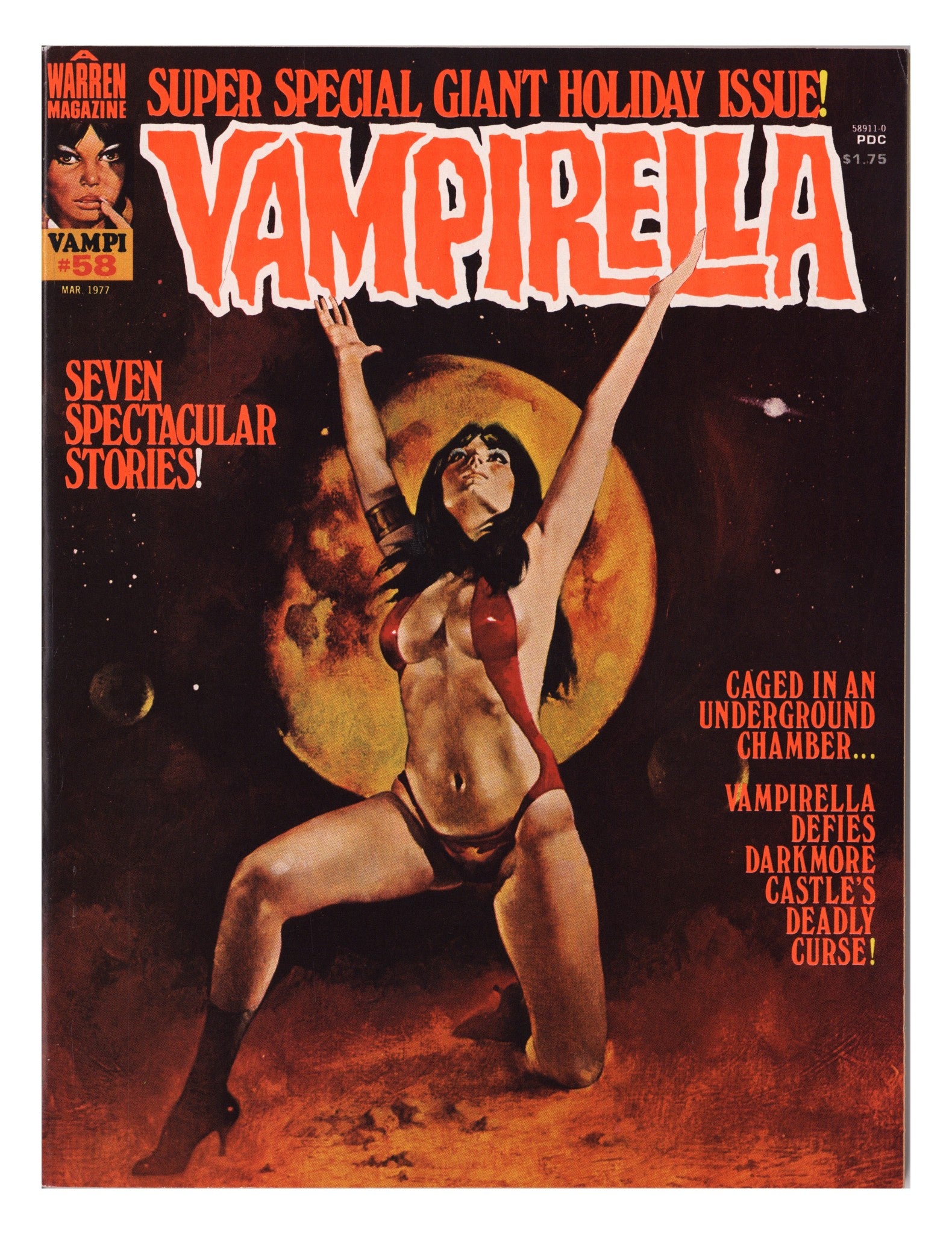 Vampirella Vol 1 58 VF+ (8.5) (1977) Canadian Price Variant 