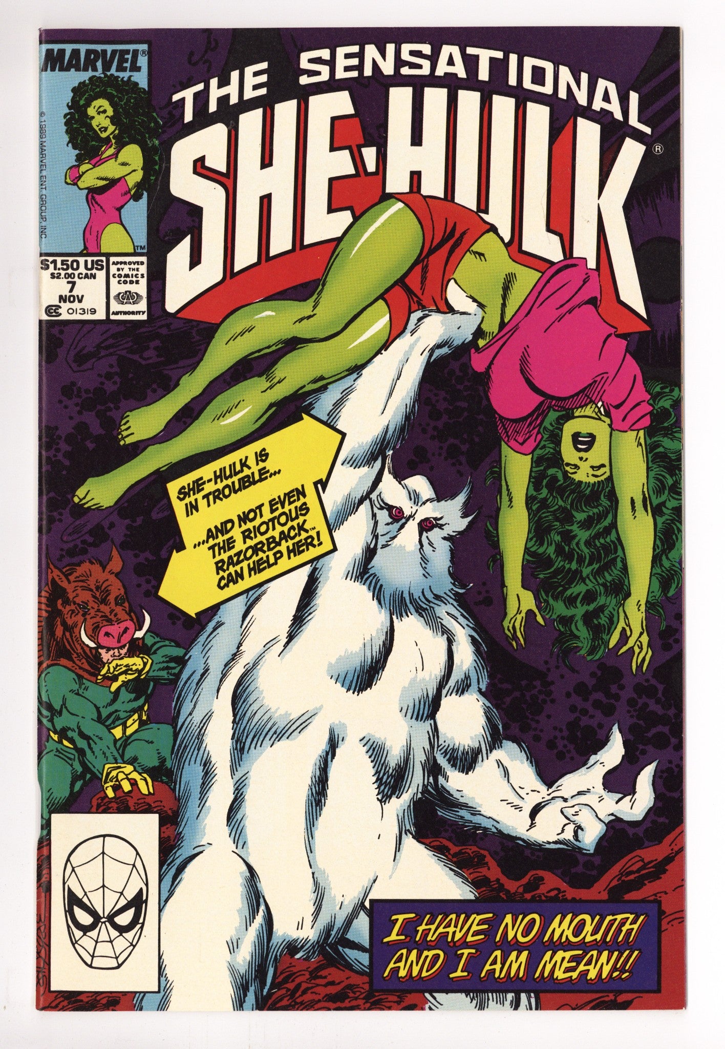 The Sensational She-Hulk 7 Mid Grade (1989) 
