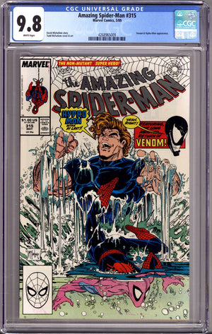 The Amazing Spider-Man Vol 1 315 CGC 9.8 (NM/M) (1989)