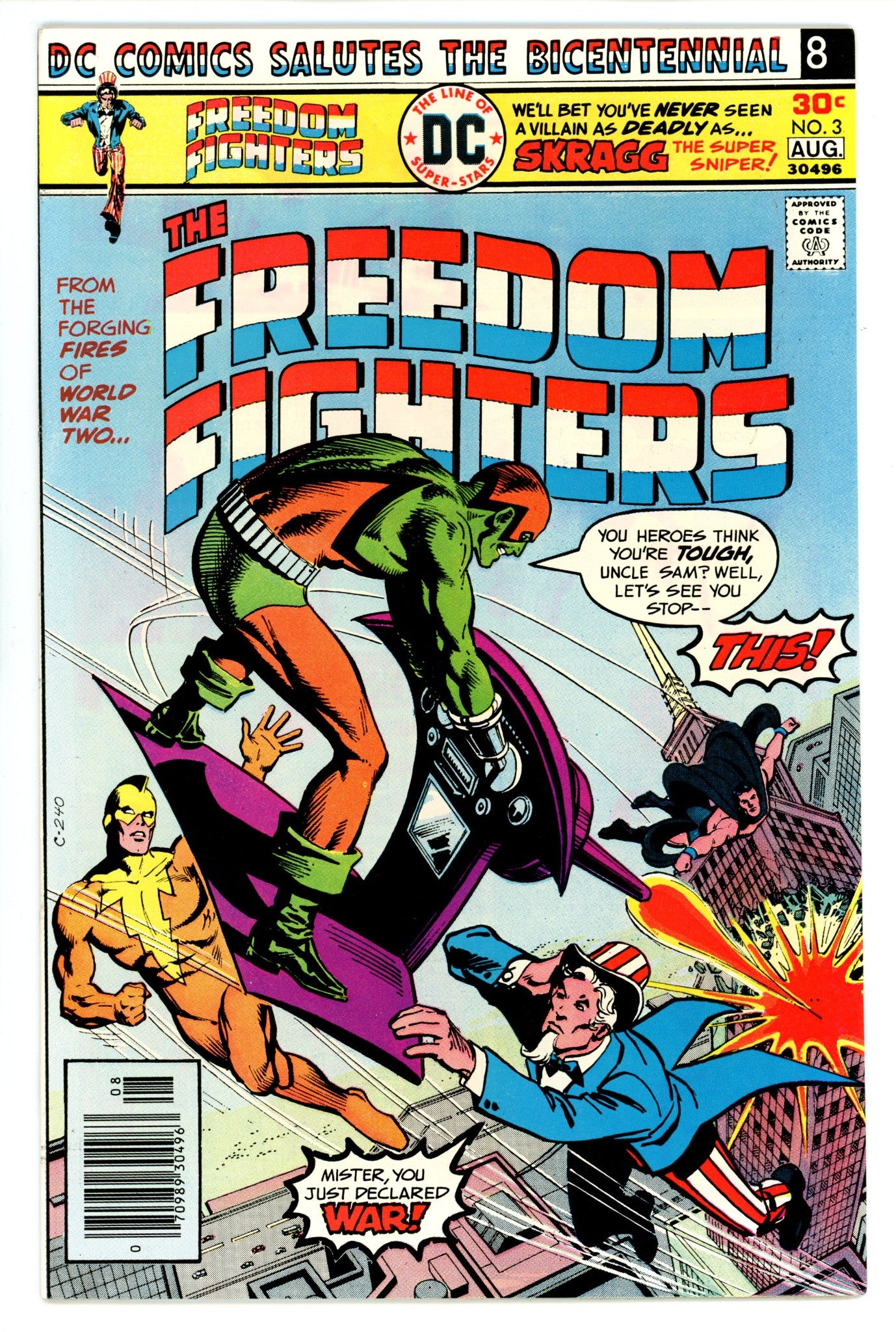 Freedom Fighters Vol 1 3 NM- (9.2) (1976) 