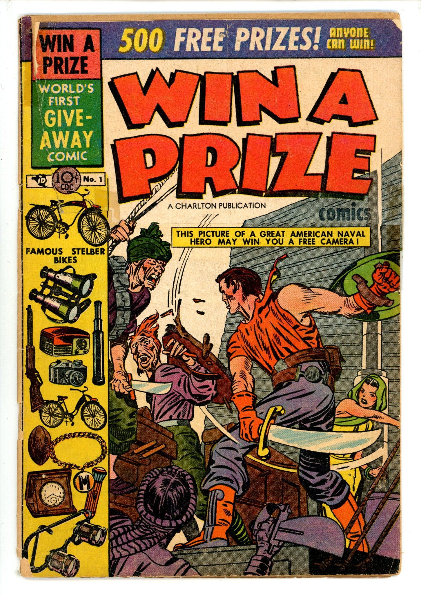 Win a Prize Comics 1 Top Half Of Front Cover Married (1955)