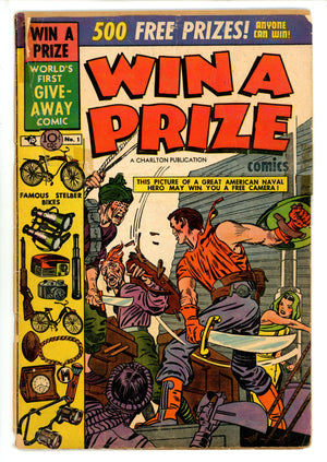 Win a Prize Comics 1 Top Half Of Front Cover Married (1955)