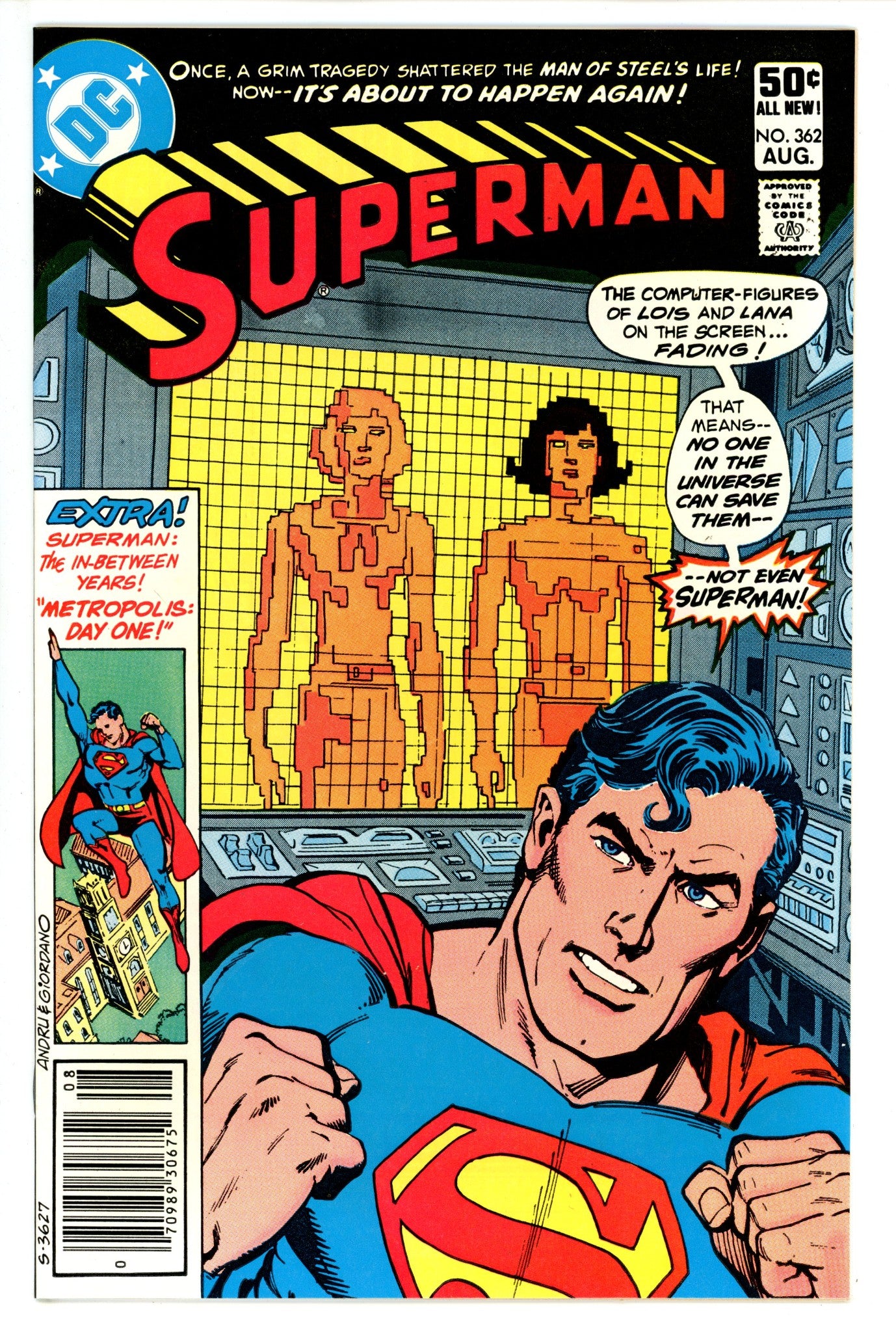 Superman Vol 1 362 Newsstand (1981)