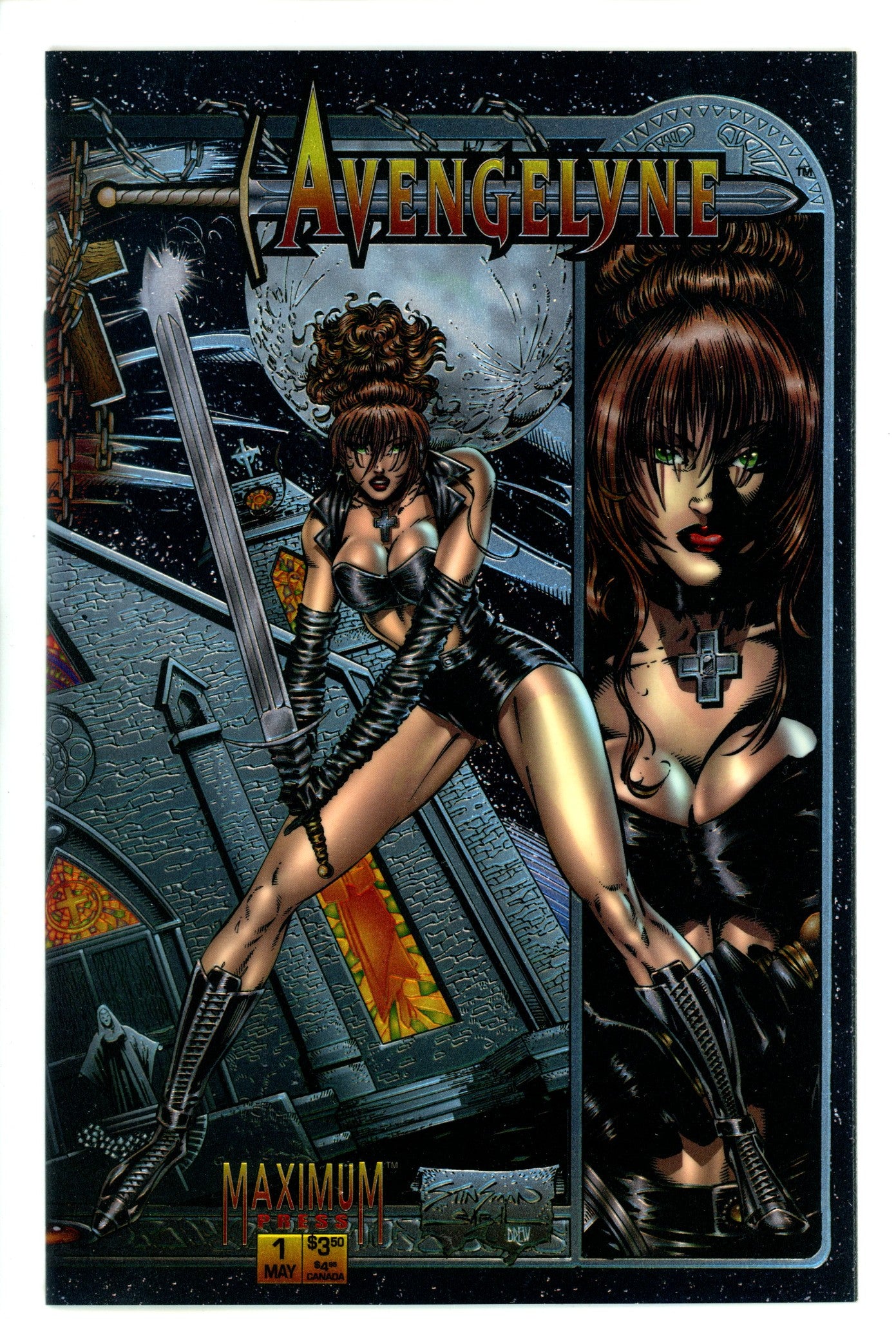 Avengelyne Vol 1 1 NM- (9.2) (1995) Chromium Variant 