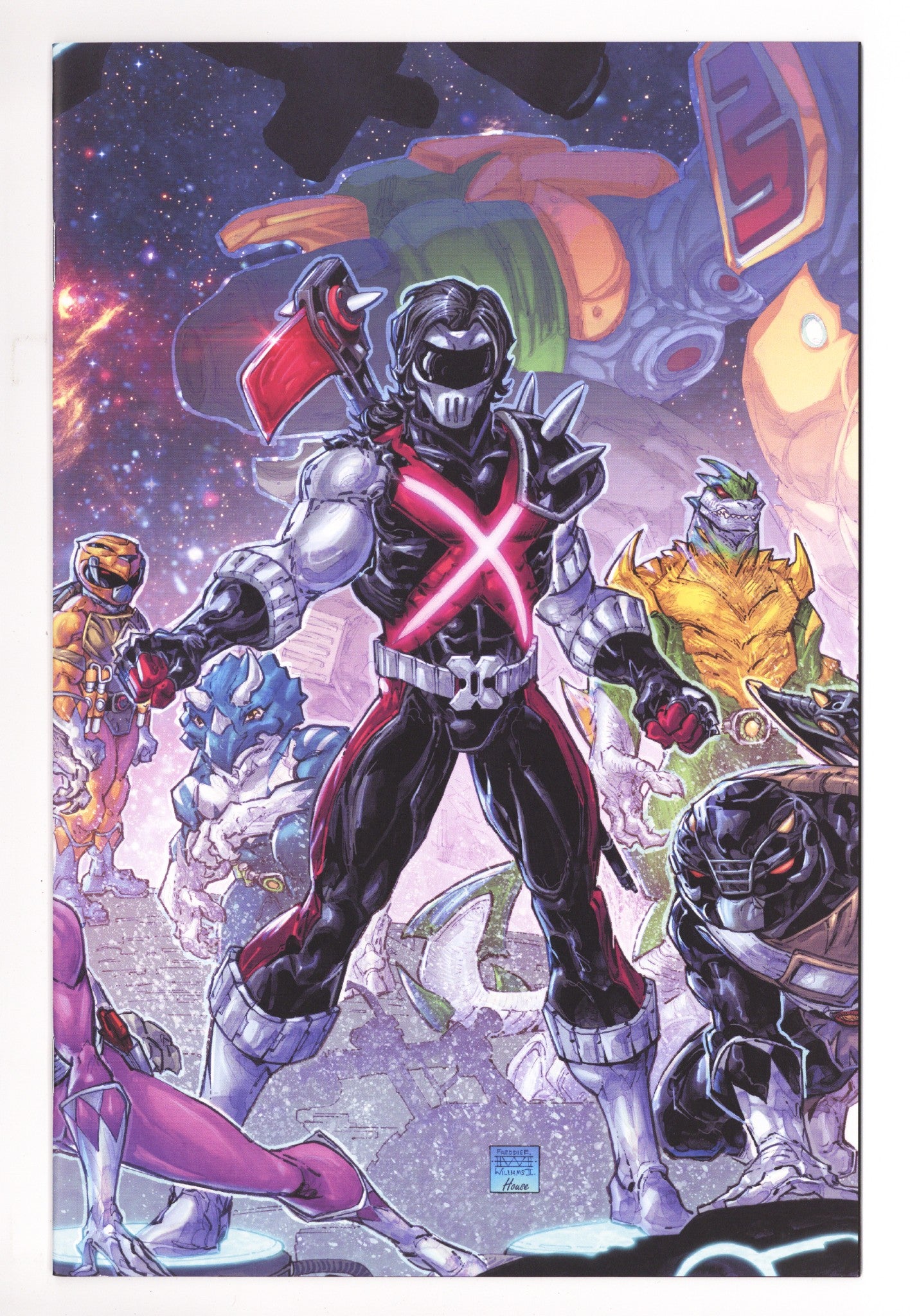 Mighty Morphin Power Rangers / Teenage Mutant Ninja Turtles II 4 High Grade (2023) II Virgin Connecting Exclusive Variant 