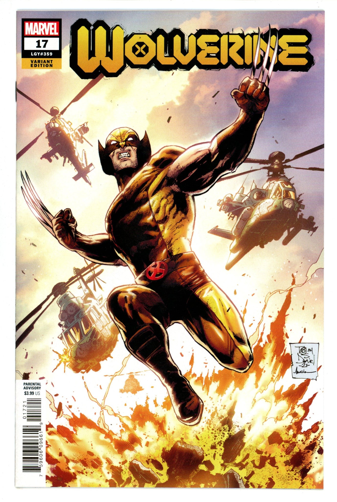 Wolverine Vol 7 17  NM (9.4)  (2021) Daniel  Incentive Variant  