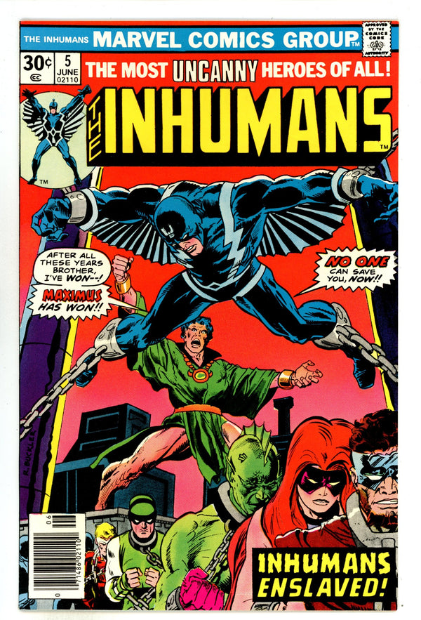 The Inhumans Vol 1 5 NM- (9.2) (1976)