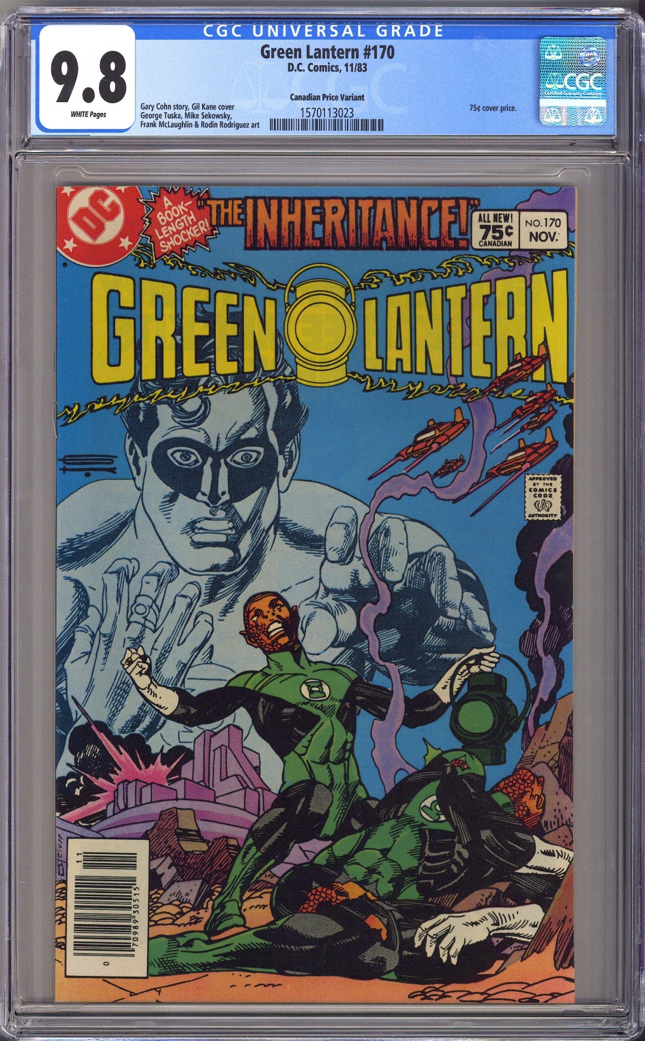 Green Lantern Vol 2 170 CGC 9.8 (NM/M) (1983) Canadian Price Variant 