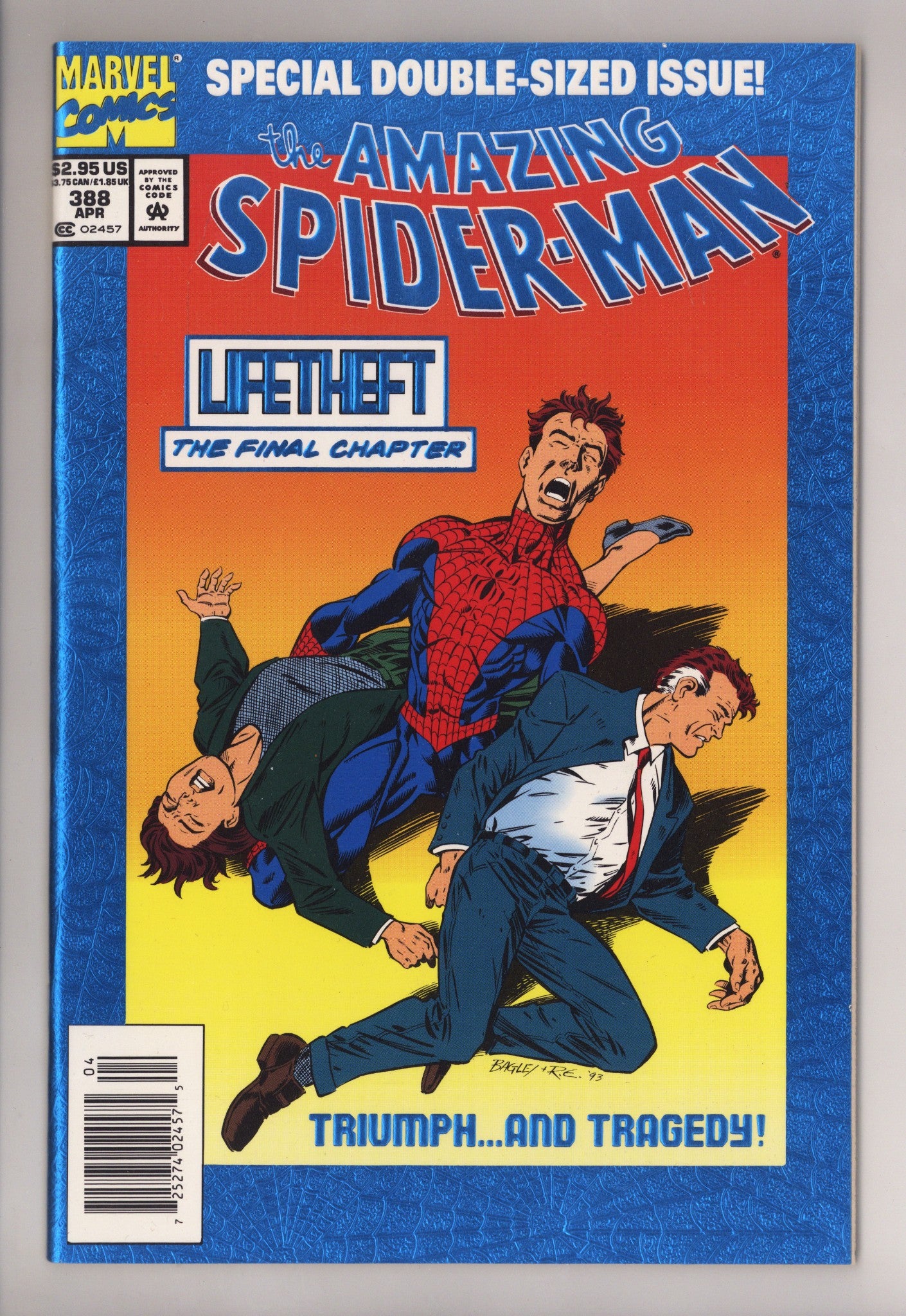 The Amazing Spider-Man Vol 1 388  VF/NM (9.0)   (1994) Foil   Newsstand  