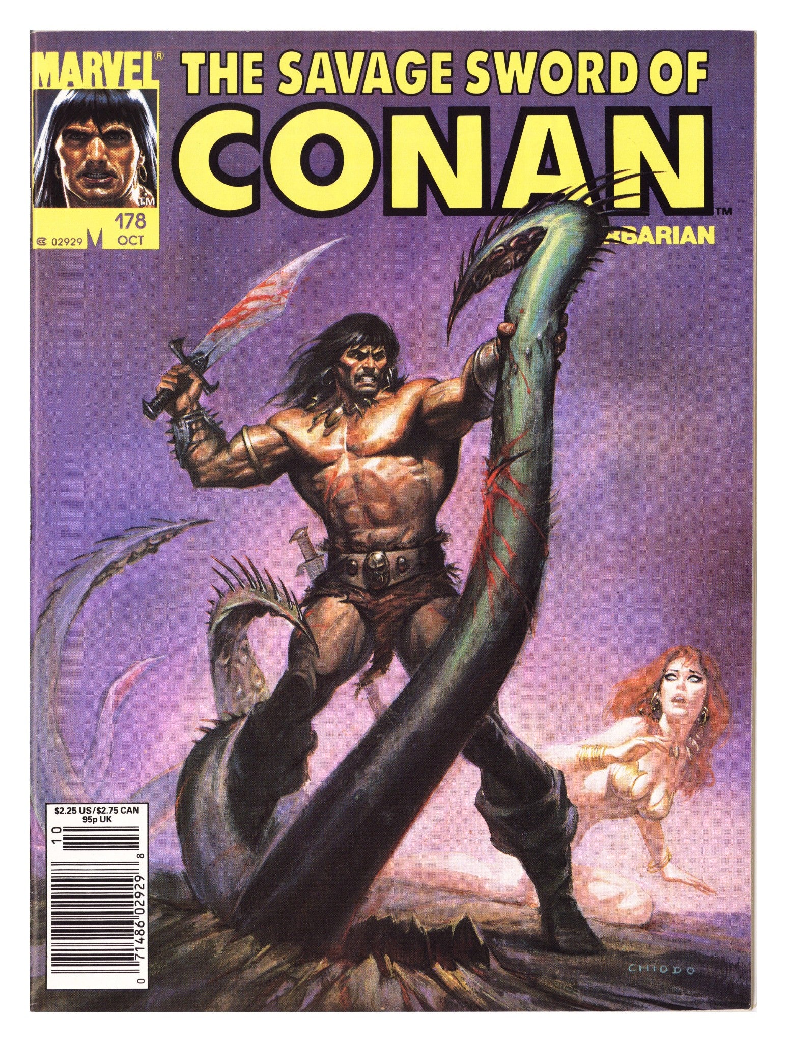 The Savage Sword of Conan Vol 1 178 Mid Grade (1990) Newsstand 