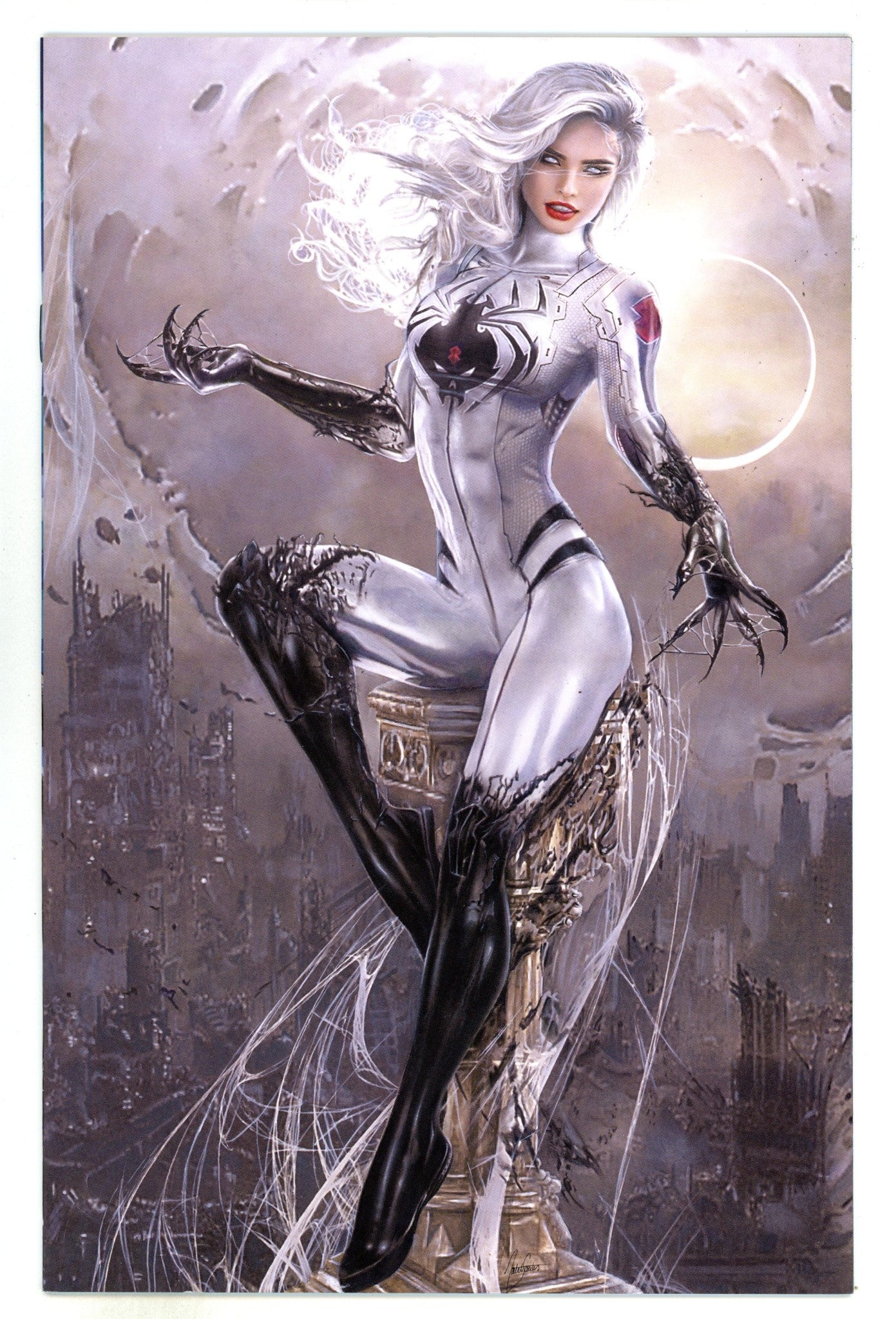 White Widow 3 VF+ (8.5) Eclipse /75 (2019) Sanders Virgin Exclusive Variant 