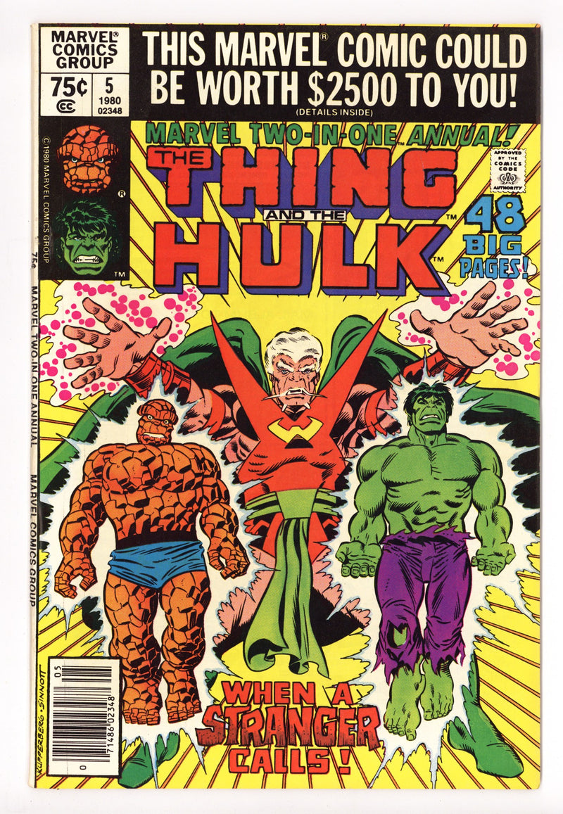 Marvel Two-in-One Annual Vol 1 5 Mid Grade (1980) Newsstand 