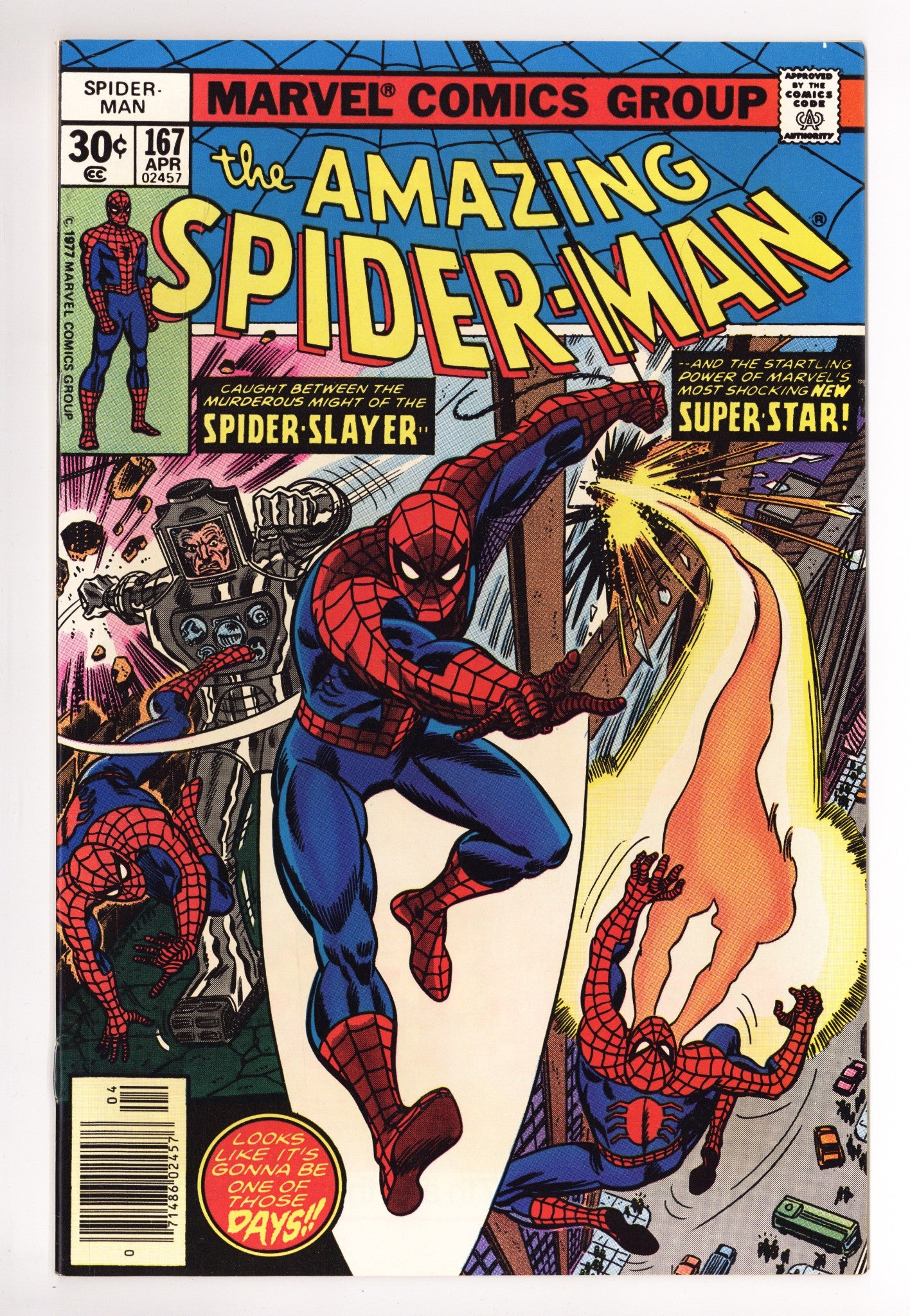 The Amazing Spider-Man Vol 1 167 VF (8.0) (1977) 