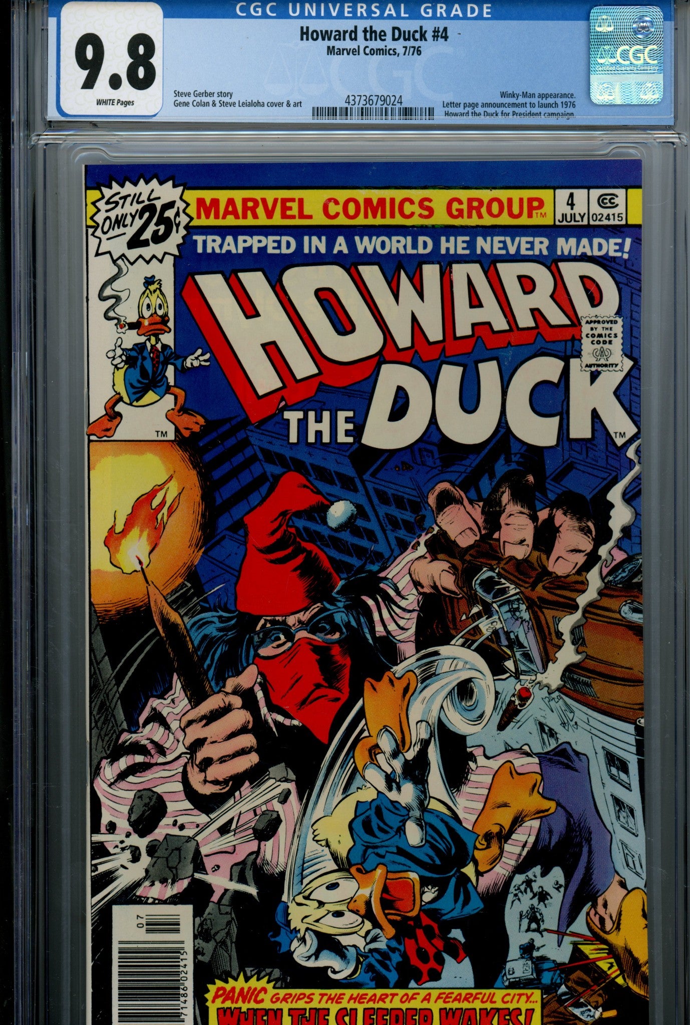 Howard the Duck Vol 1 4 CGC 9.8 (NM/M) (1976) 