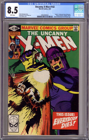 The Uncanny X-Men Vol 1 142 CGC 8.5 (VF+) (1981)