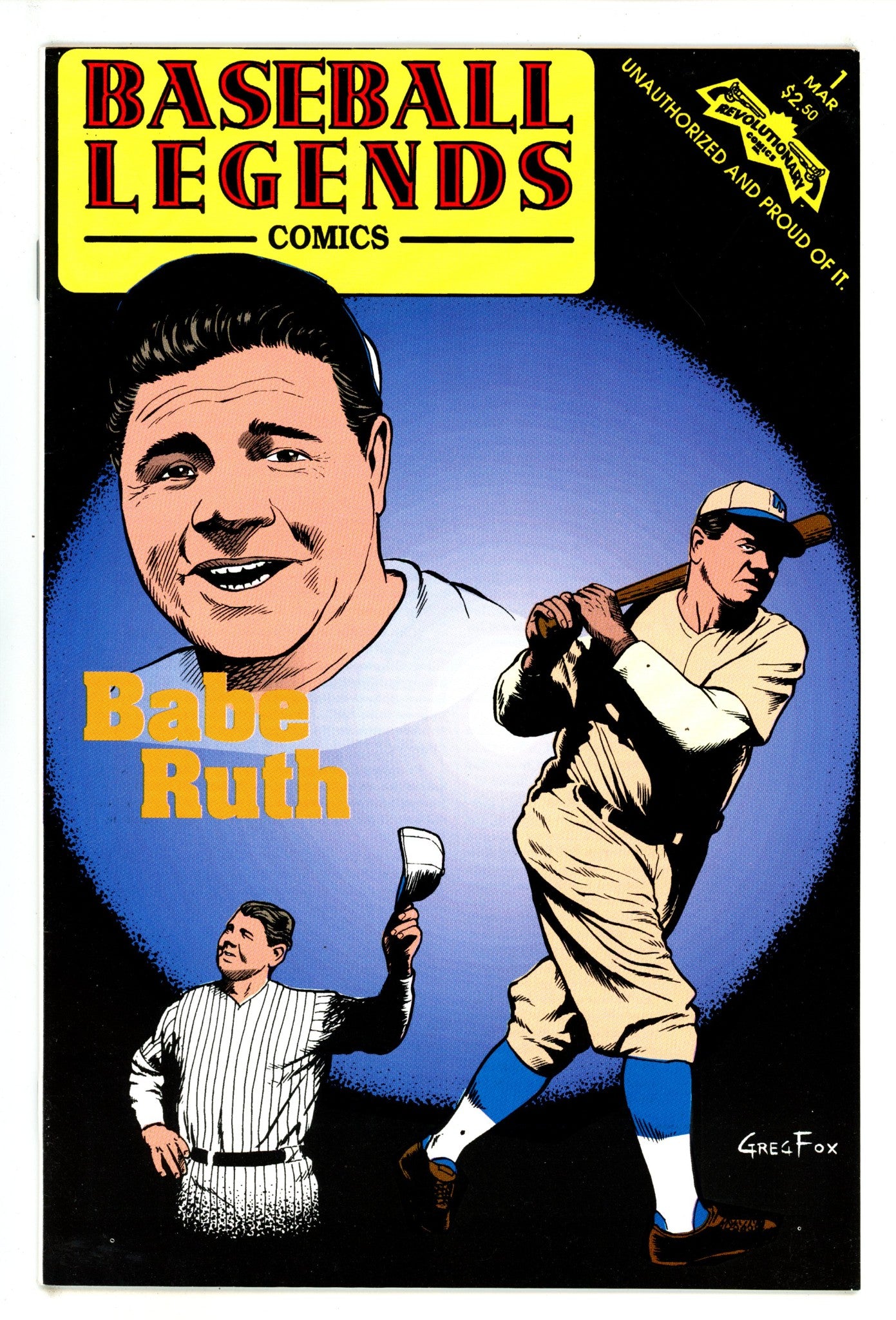 Baseball Legends Comics 1 High Grade (1992) 
