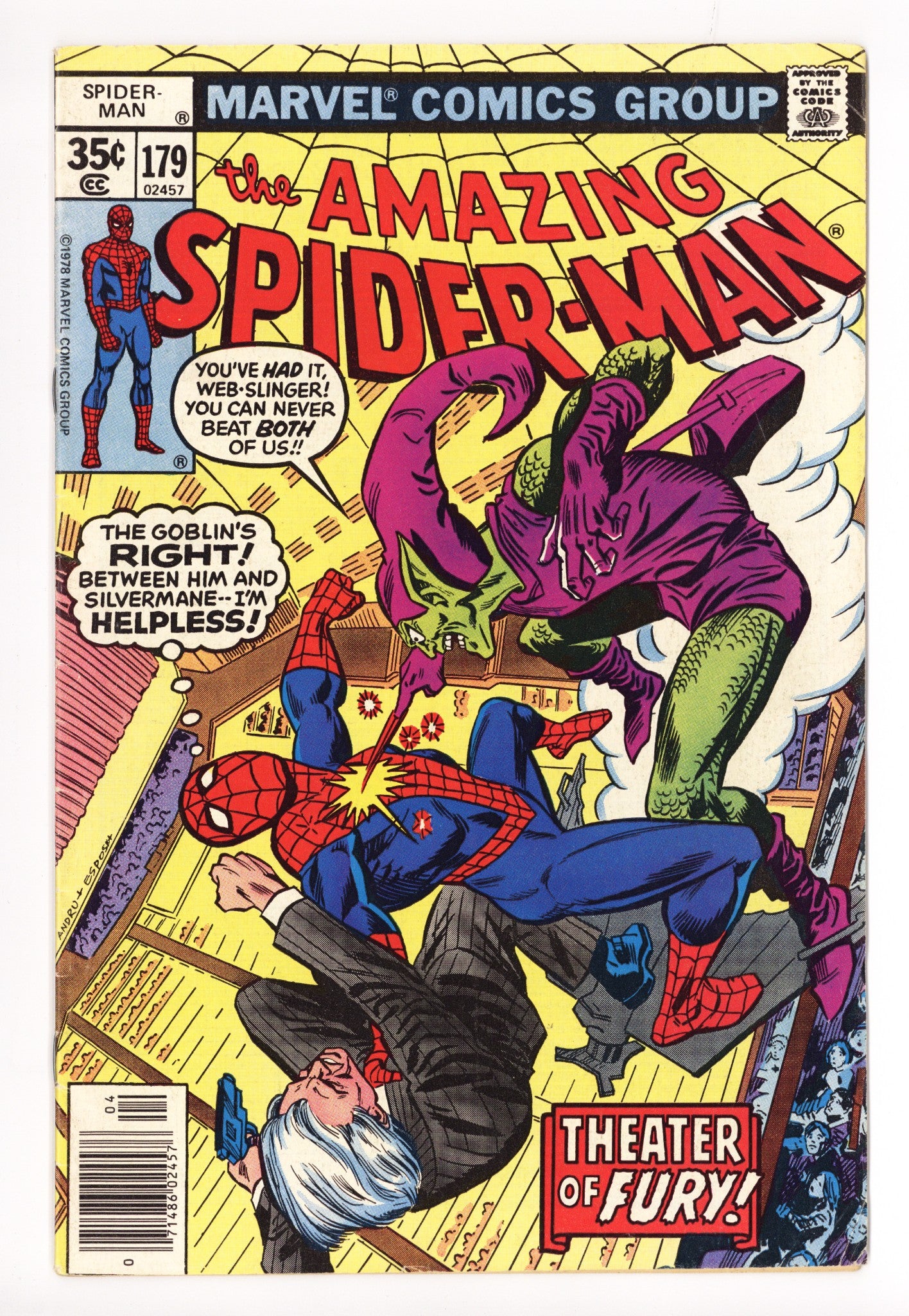 The Amazing Spider-Man Vol 1 179 FN- (5.5) (1978) 