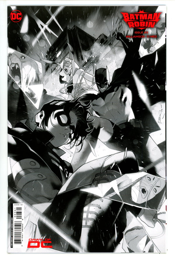 Batman and Robin Vol 3 3 VF/NM (9.0) (2023) Meo B&W Incentive Variant