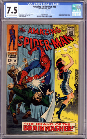 The Amazing Spider-Man Vol 1 59 CGC 7.5 (VF-) (1968) 