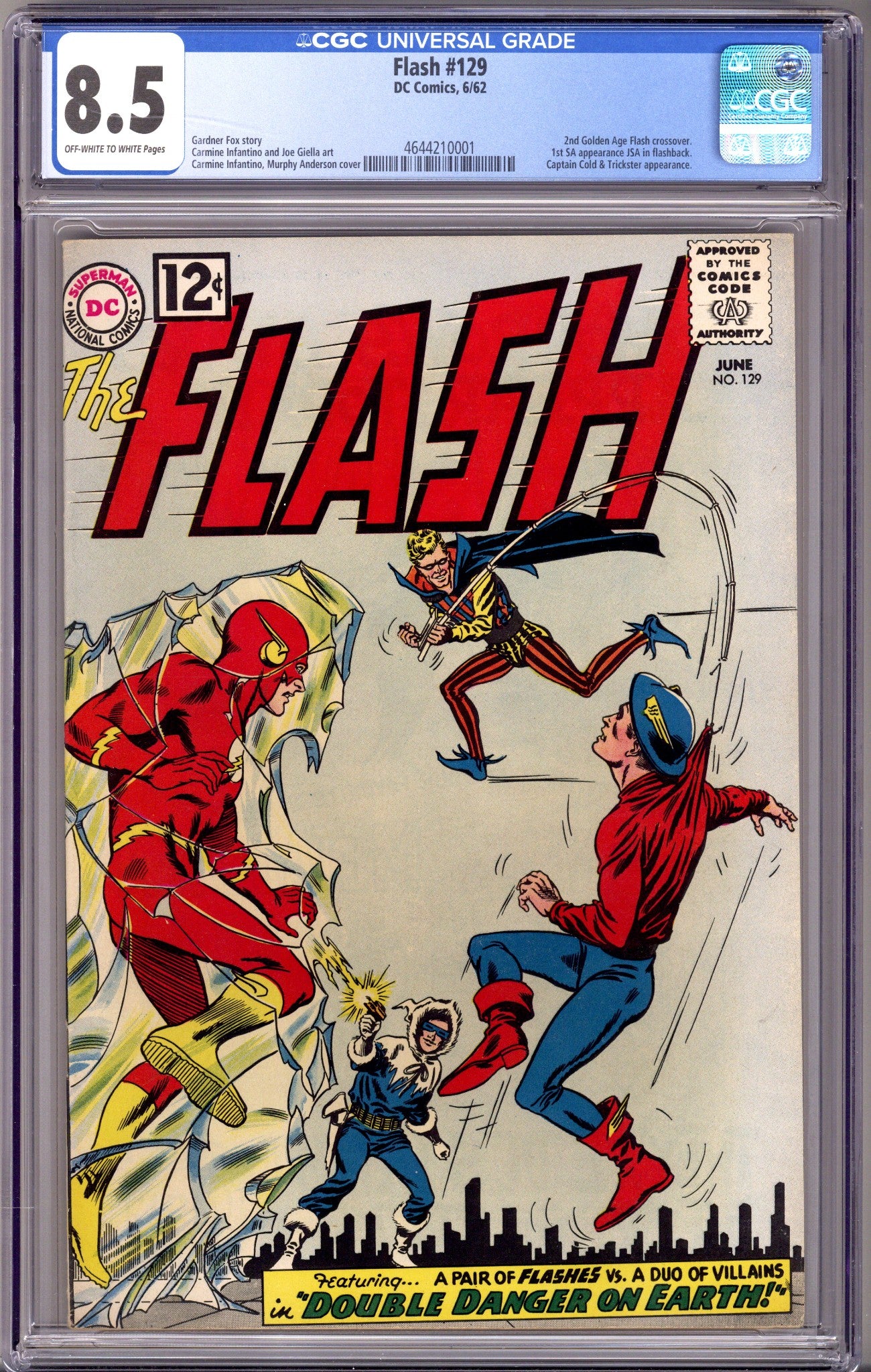 The Flash Vol 1 129 CGC 8.5 (VF+) (1962) 