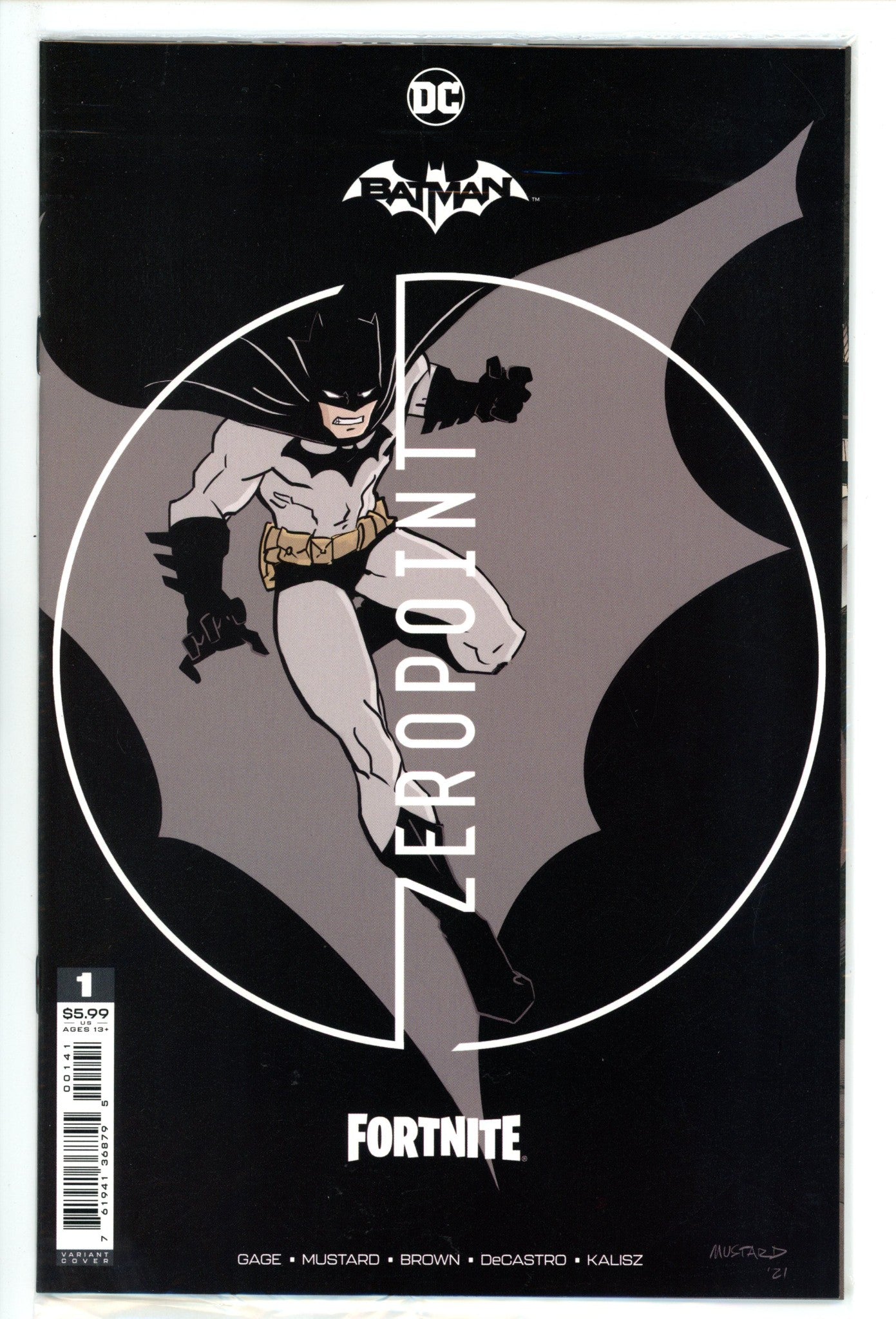 Batman / Fortnite: Zero Point 1 High Grade (2021) Mustard Variant 