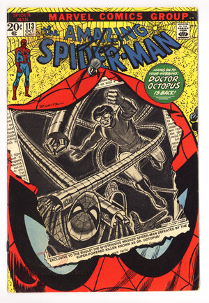 The Amazing Spider-Man Vol 1 113 FN- (5.5) (1972)