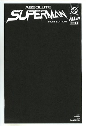 Absolute Superman Noir Edition 1 Blank Variant (2024)