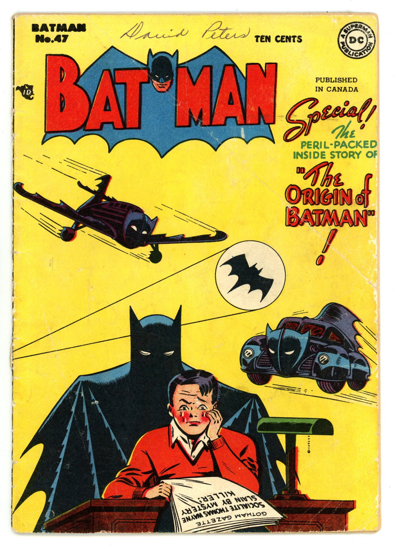 Batman Vol 1 47 GD/VG (3.0) DC (1948) Canadian Edition 