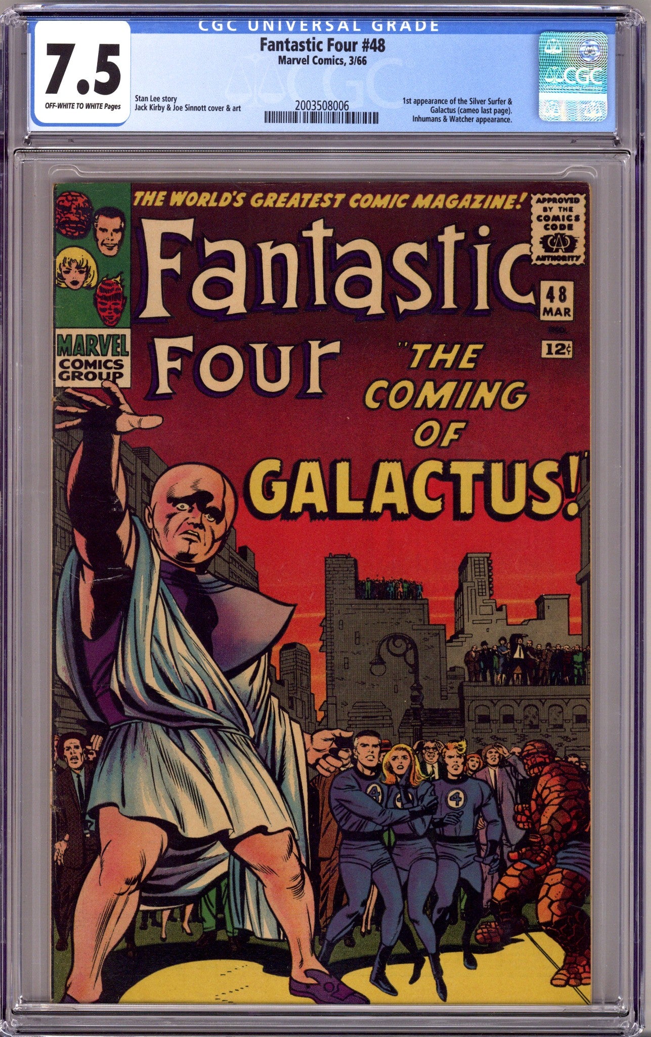 Fantastic Four Vol 1 48 CGC 7.5 (VF-) (1966) 