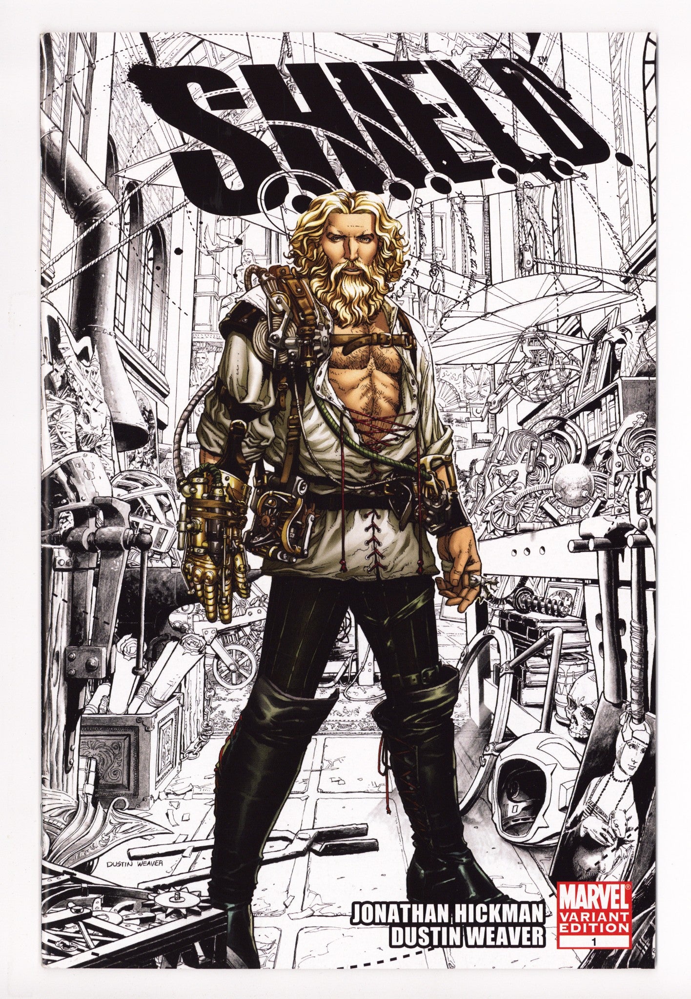 S.H.I.E.L.D. Vol 1 1 VF (8.0) (2010) Weaver B&W Variant 