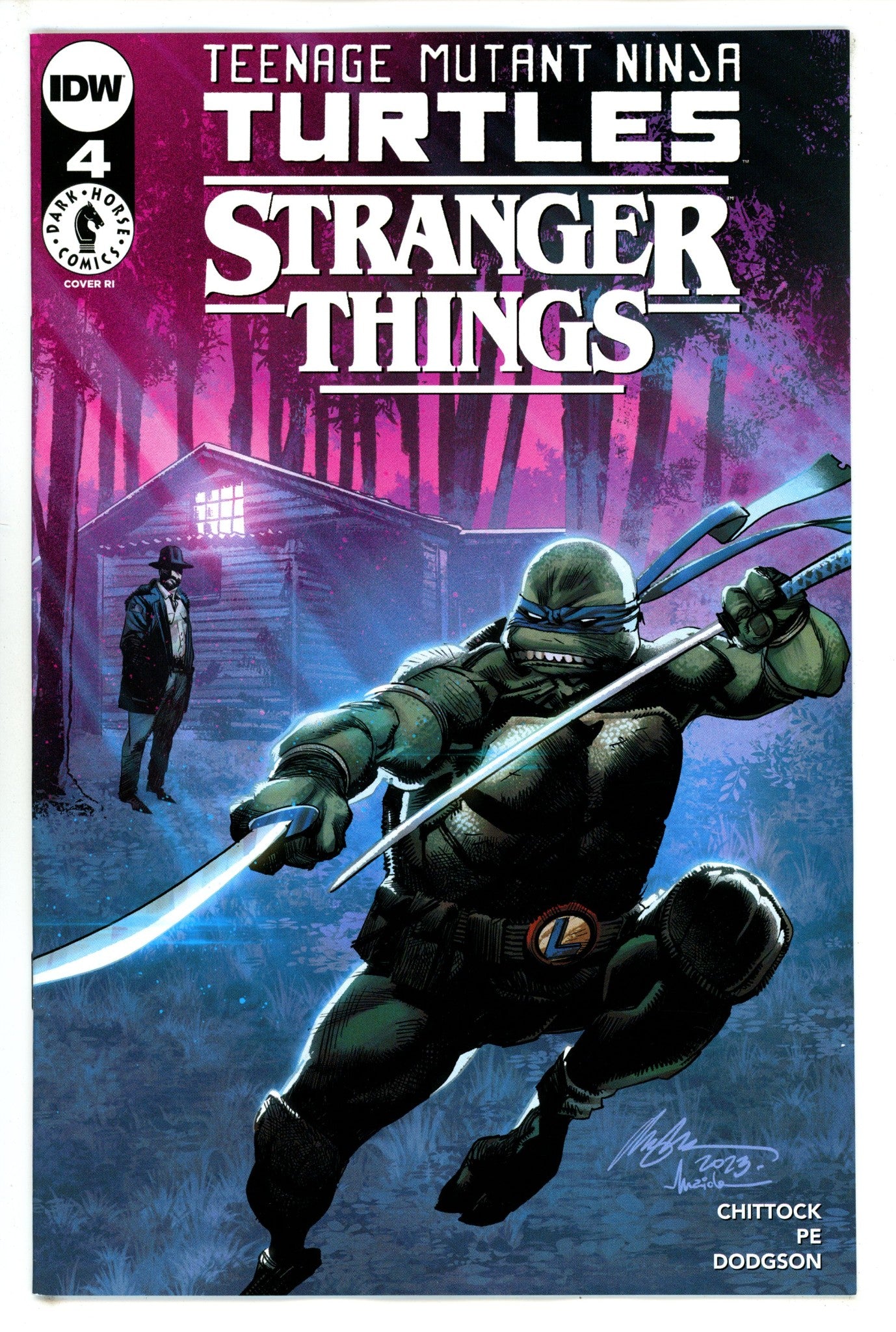 Teenage Mutant Ninja Turtles X Stranger Things 4 Albuquerque Upside Down Incentive Variant NM- (2023)