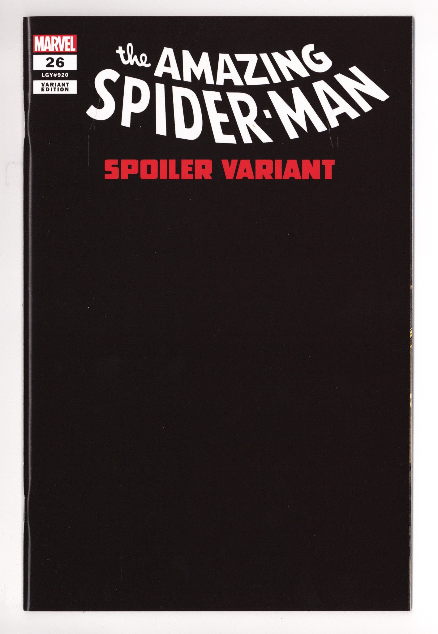 The Amazing Spider-Man Vol 6 26 (920) High Grade Gary Frank (2023) Spoiler 