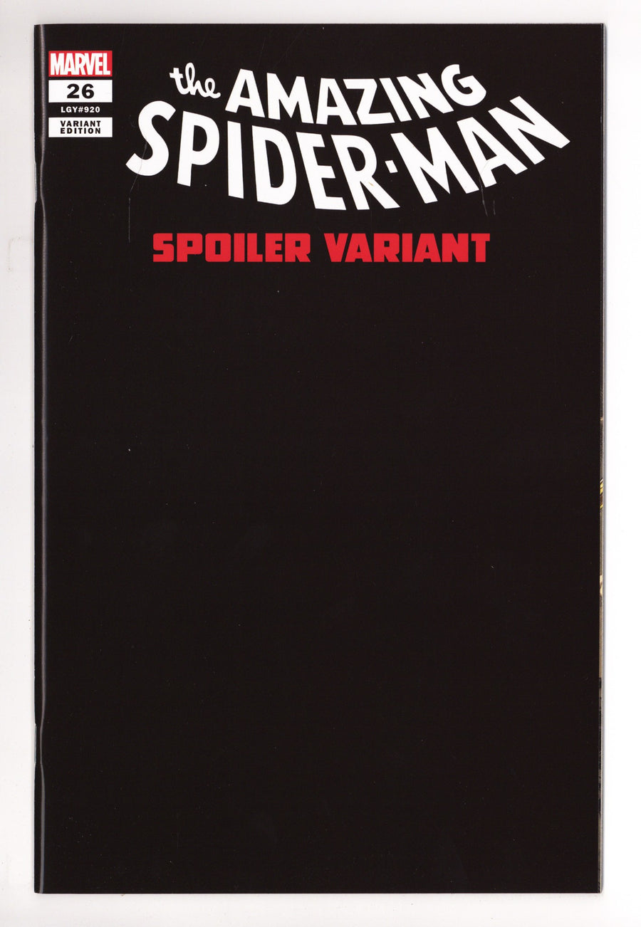 The Amazing Spider-Man Vol 6 26 (920) High Grade Gary Frank (2023) Spoiler 