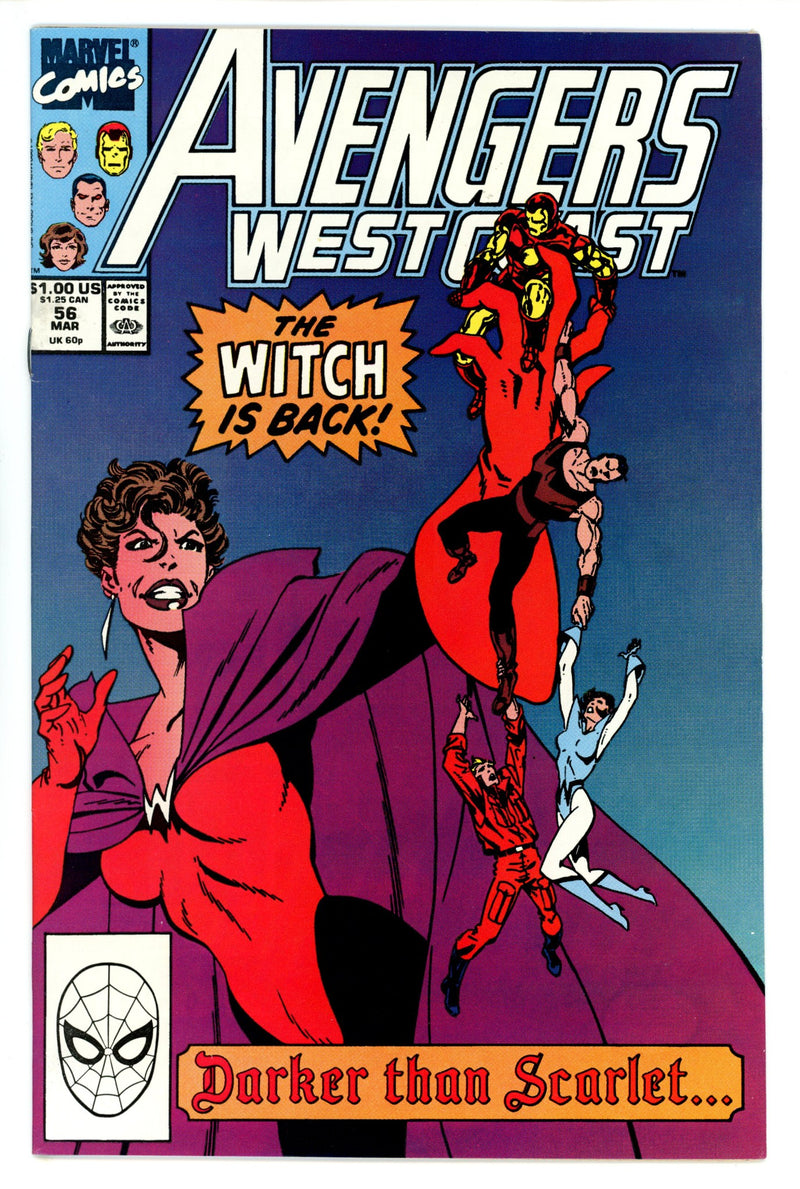 Avengers West Coast Vol 2 56 VF+ (1990)