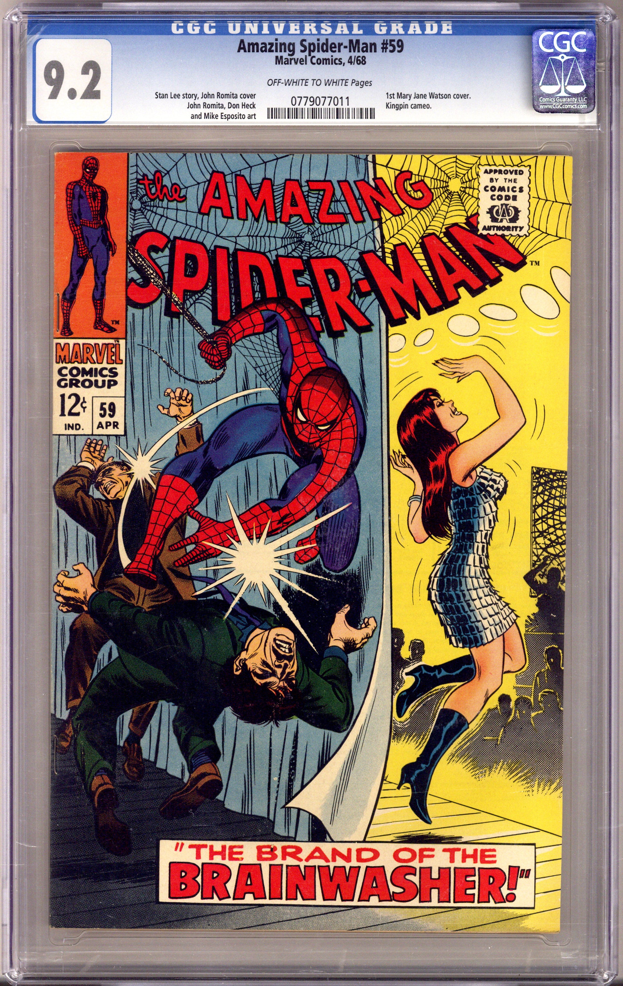 The Amazing Spider-Man Vol 1 59 CGC 9.2 (NM-) (1968) 