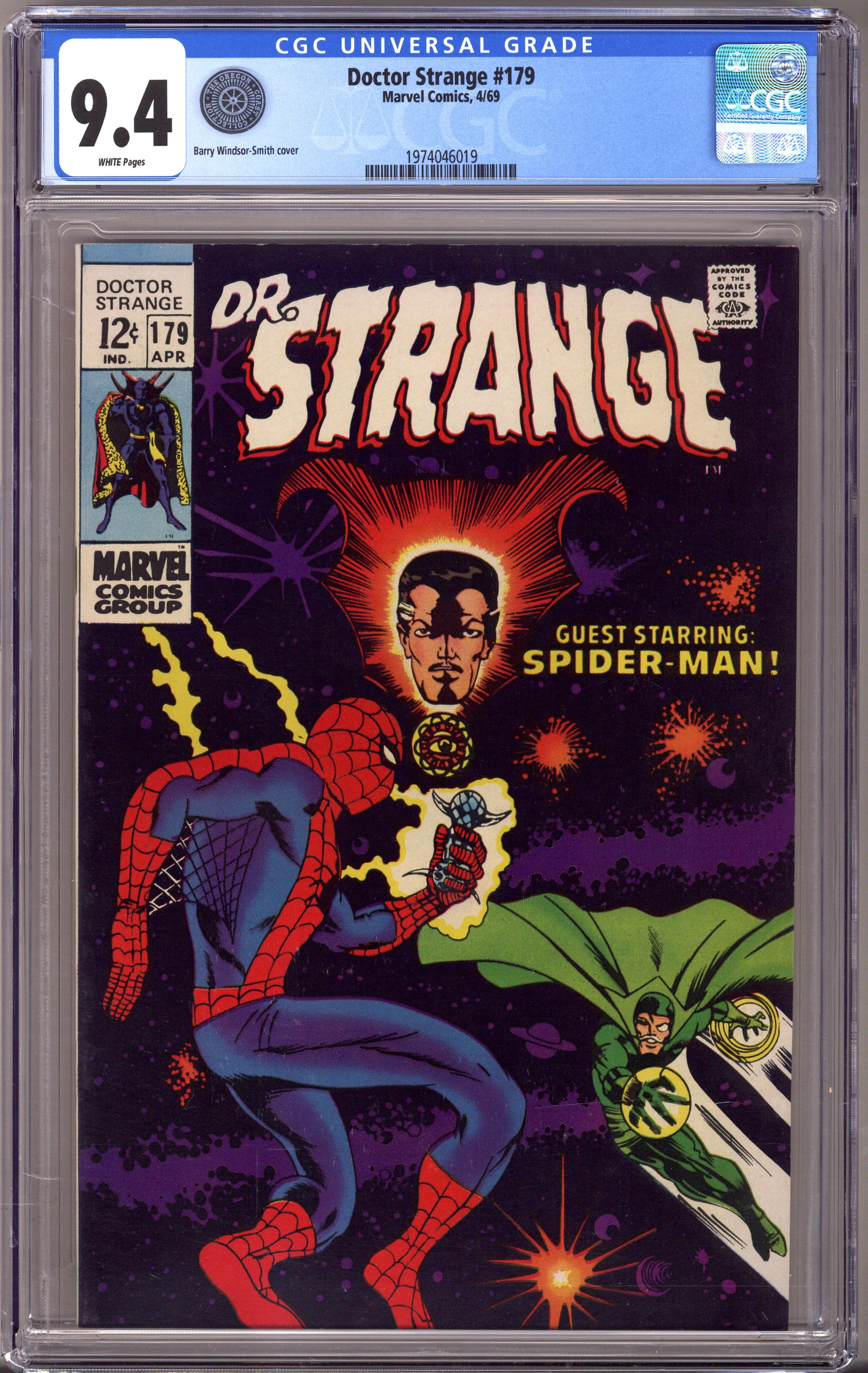 Doctor Strange Vol 1 179 CGC 9.4 (NM) Oregon Coast Collection (1969) 