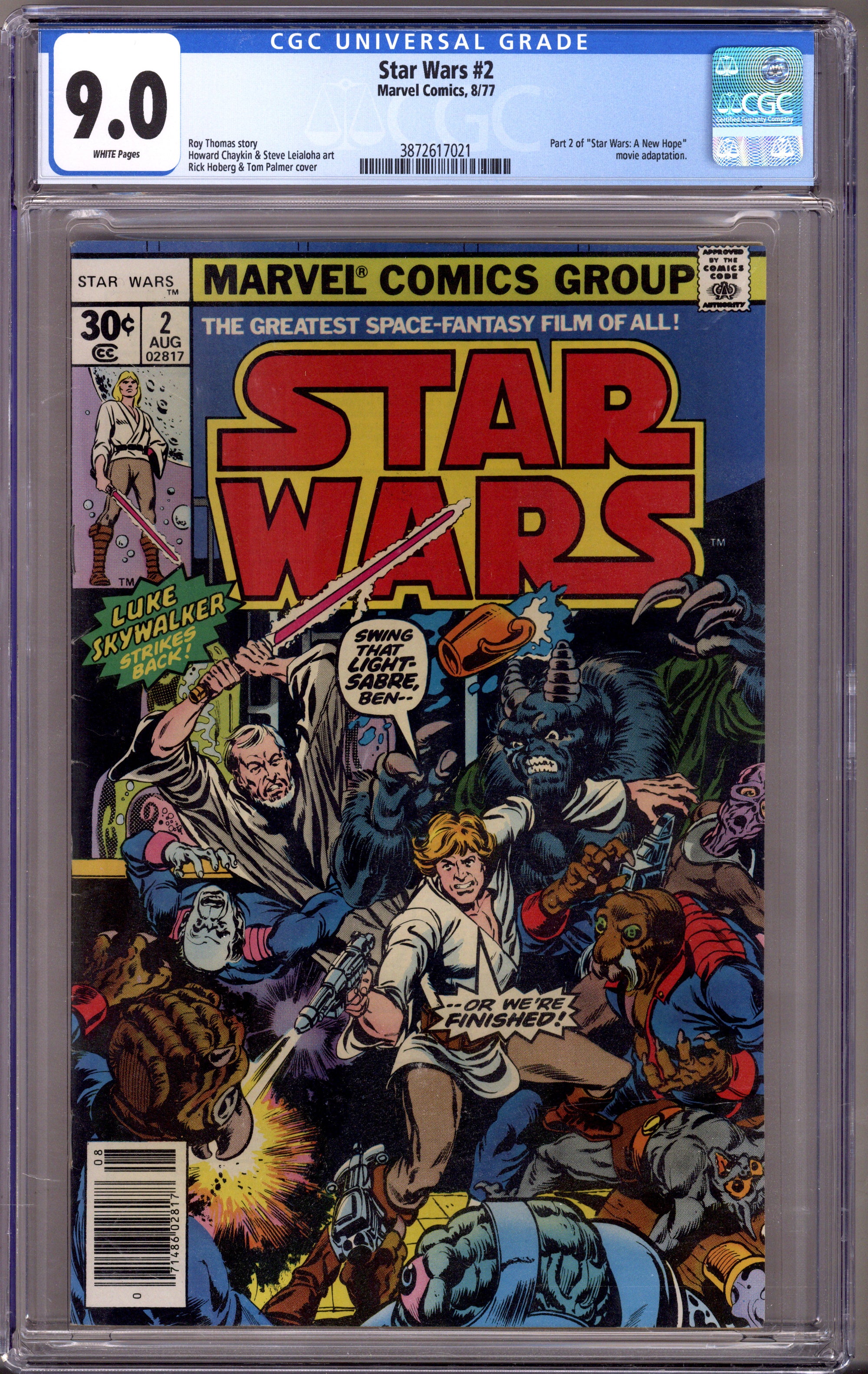 Star Wars Vol 1 2 CGC 9.0 (VF/NM) (1977) 30¢ 