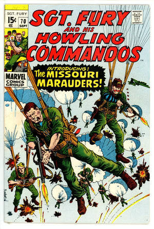 Sgt. Fury 70 VG+ (4.5) (1969)