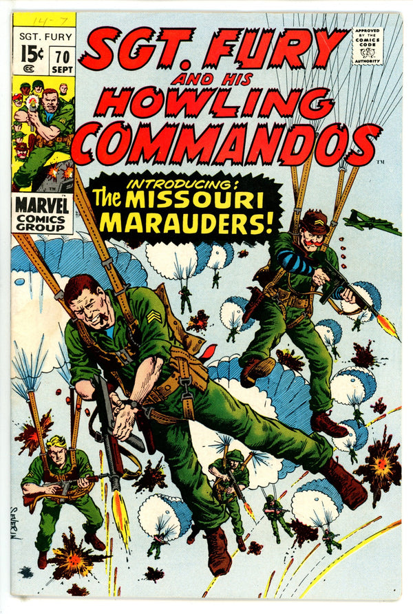 Sgt. Fury 70 VG+ (4.5) (1969)