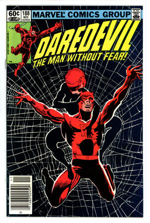 Daredevil Vol 1 188 VF+ (8.5) (1982) Newsstand 