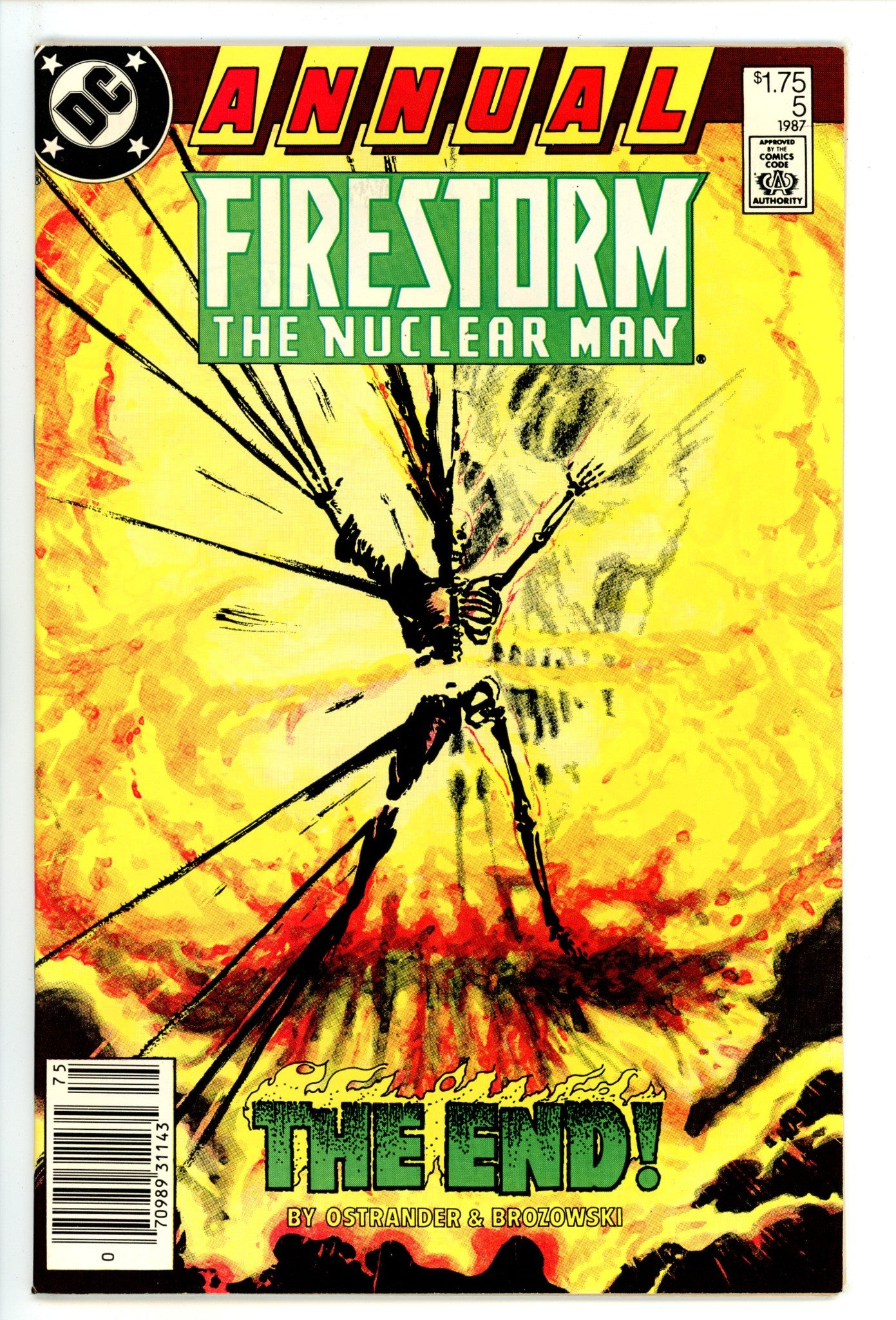 Firestorm Annual Vol 2 5 VF+ (8.5) (1987) Canadian Price Variant 
