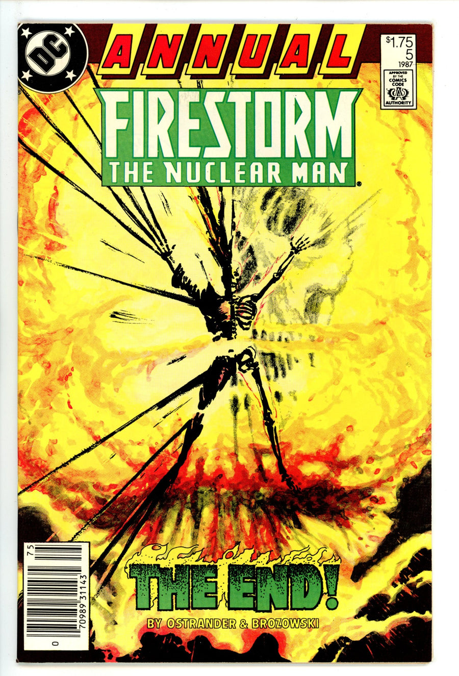 Firestorm Annual Vol 2 5 VF+ (8.5) (1987) Canadian Price Variant 