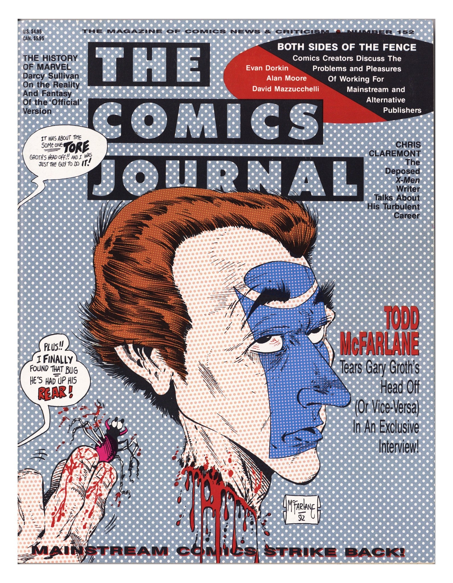 The Comics Journal 152 FN- (5.5) (1992) 