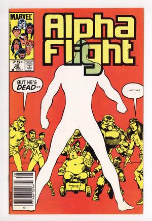 Alpha Flight Vol 1 25 VF+ (8.5) (1985) Canadian Price Variant