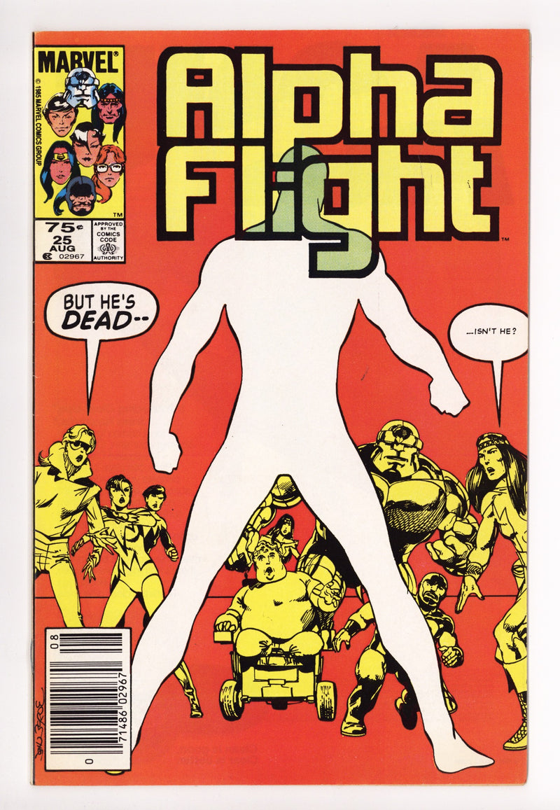 Alpha Flight Vol 1 25 VF+ (8.5) (1985) Canadian Price Variant 
