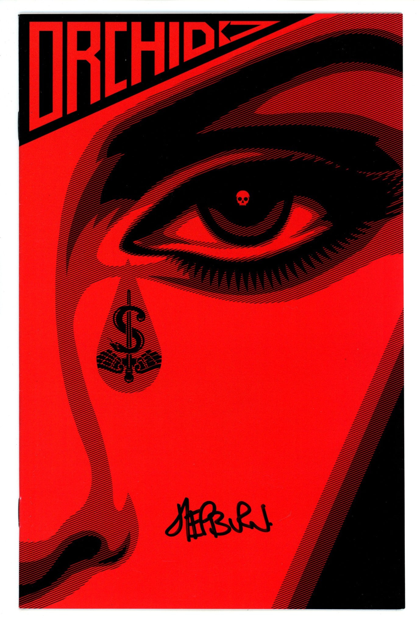 Orchid 1 VF+ (8.5) (2011) Fairey Incentive Variant Signed x1 Cover Scott Hepburn 
